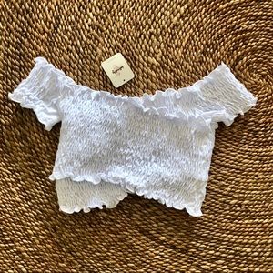 Free People - Smock It To Me Crop Top